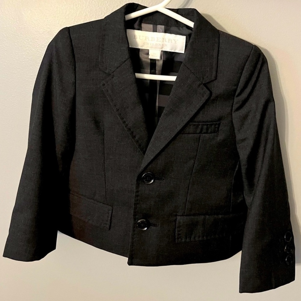 Burberry Kids Charcoal Blazer
